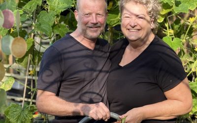 In de tuin met z’n tweeën