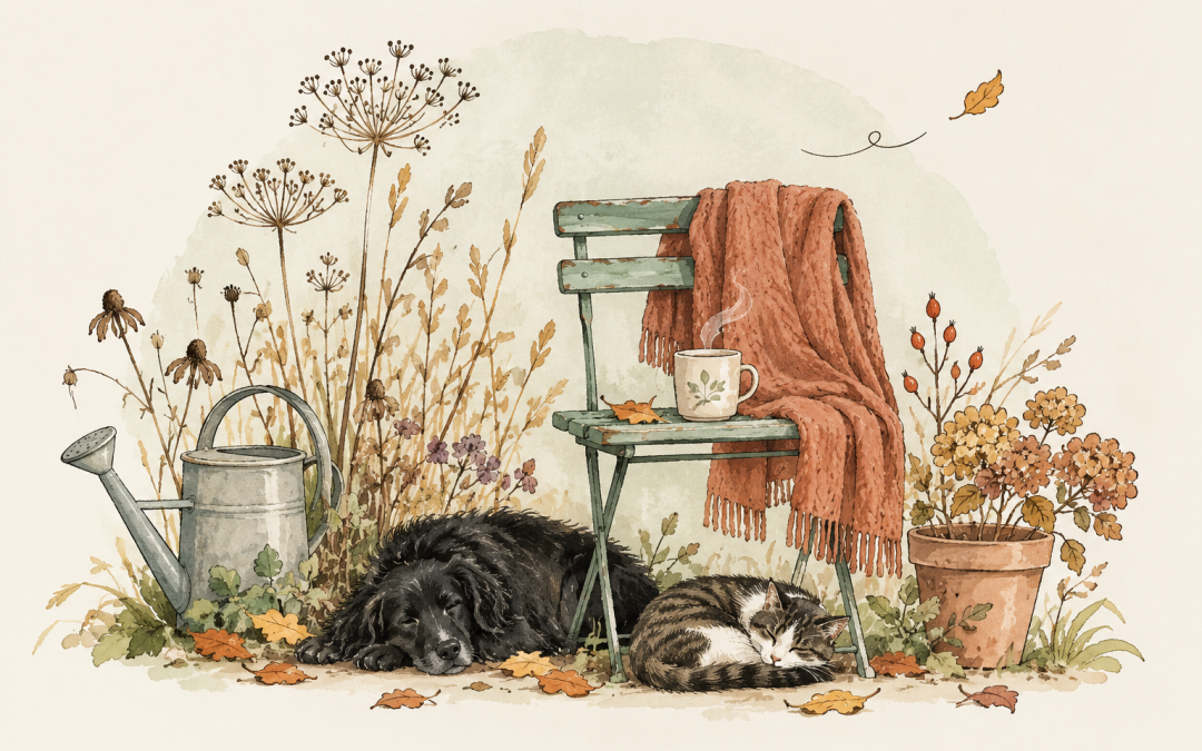 De tuin wordt een beetje stiller en BlijeBlaadjes doet mee