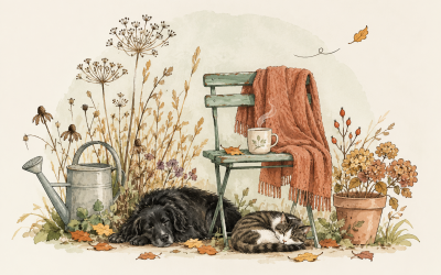 De tuin wordt een beetje stiller en BlijeBlaadjes doet mee